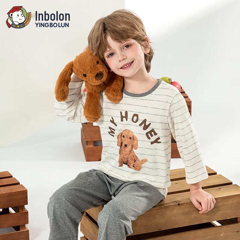 Yingbolun Boys  Summer 3/4 Sleeve Pajama & Lounge Set 150