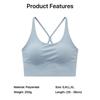 Women Stylish Cross Back Yoga Tank Top with One-piece Chest Pads, Elastic Comfort Workout Bra, Light Support Activewear for Sports and Outdoor