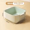Double-layer vegetable basin drain basket kitchen household plastic fruit plate living room sink filter vegetable basket washing vegetable basket
