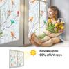 Bird Branch Colorful Frosted Non-adhesive Electrostatic  Glass  Sticker Privacy Window Film Bathroom