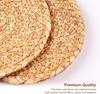 Bohemian Style Woven Wall Hanging Basket Set 9-piece Bedroom Living Room Kitchen Decorative Ornaments Beige