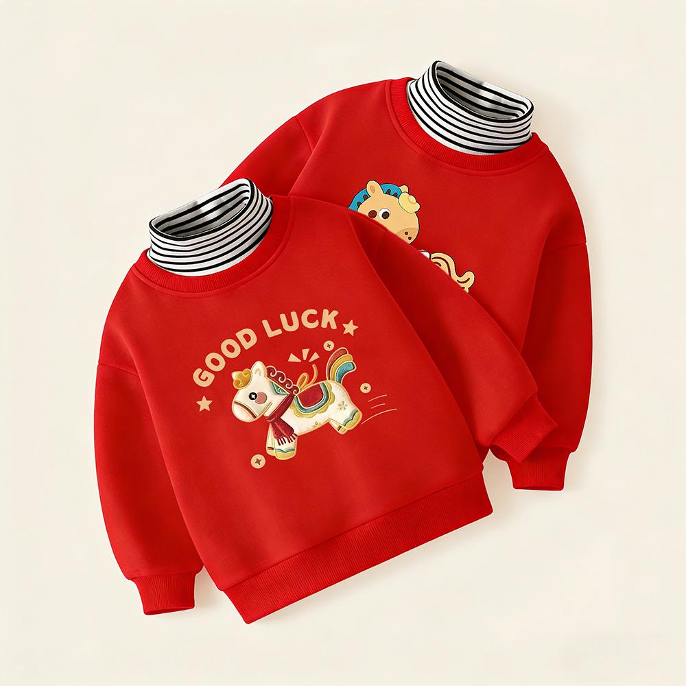 Kinder Kapuzenpullover & Oberteil mit Fleece-Futter, Herbst/Winter Kollektion 2025, Kleine bis mittlere Größen