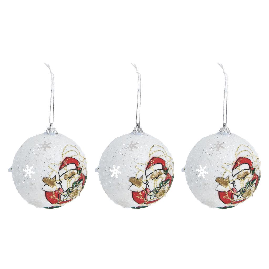 3PCS Christmas Ball Foam Hanging Christmas Tree Ornament for Festival Party Decoration