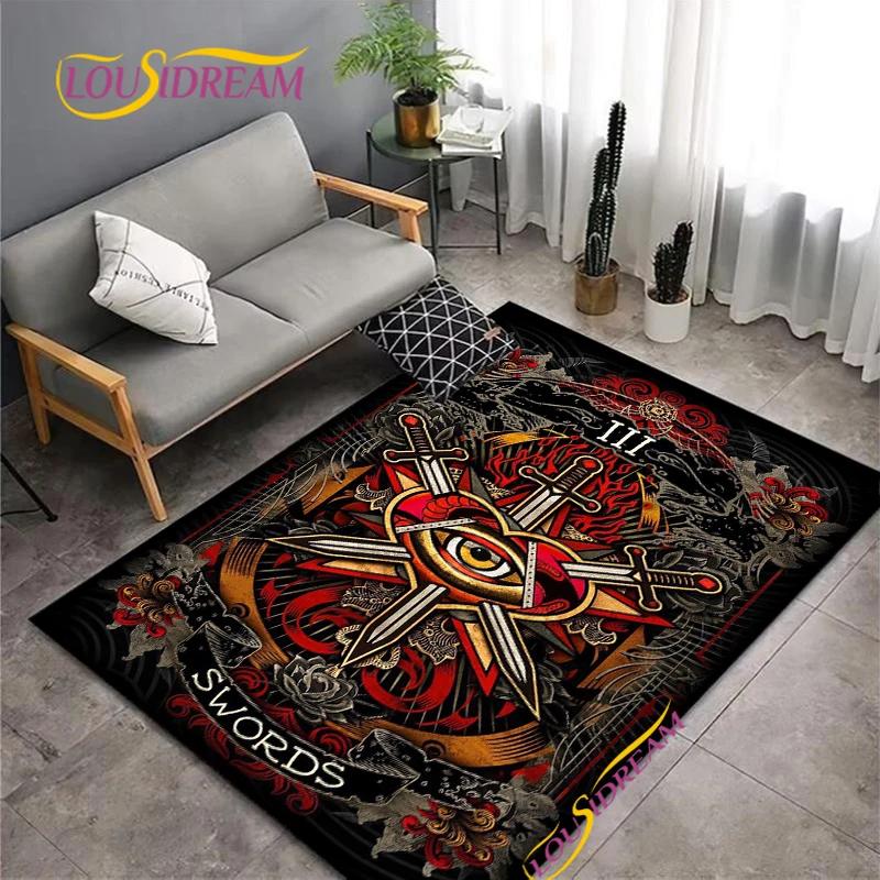 Evil Eye Pattern Nordic Style Area Rug Living Room Bedroom Decorat Yoga Carpet Door Un-slip Floor Mat Photography Props Alfombra