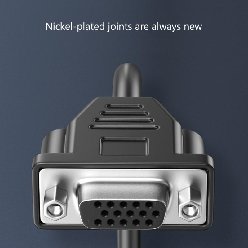 High Resolution VGA Extension Cord 30cm, 1920x1080P Support for Laptop and Desktop Video Devices Displays Connection