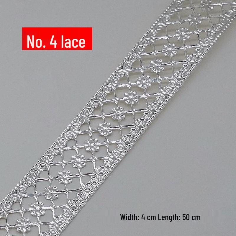 Decorative Wrought Iron Lace Strips In Gold & Silver for Photo Frames