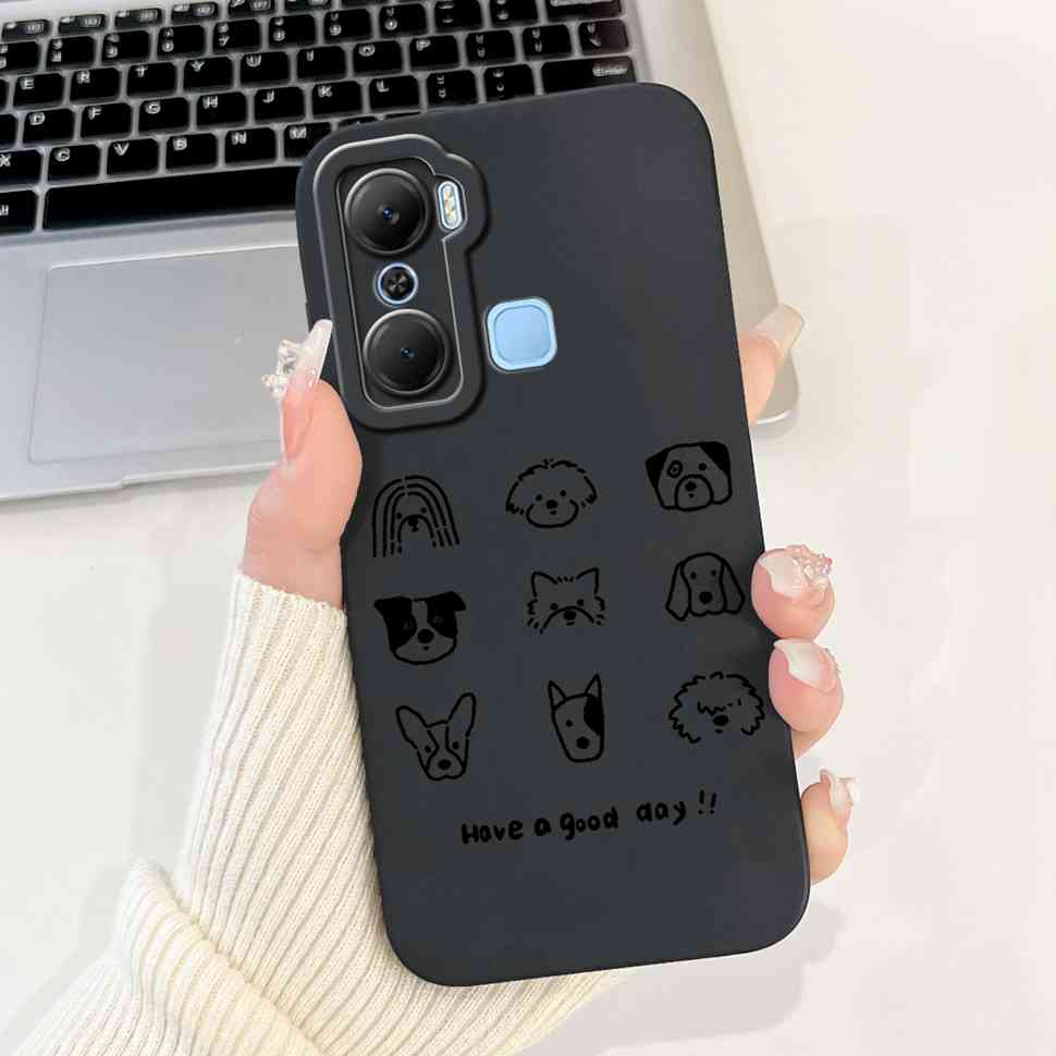 Hülle Für Infinix Hot 12 Pro X668C Schutzhülle Weich Schlank Niedliches Cartoon-Muster Abdeckung Für Infinix Hot 12 Hot12 Pro Handyhüllen Abdeckung