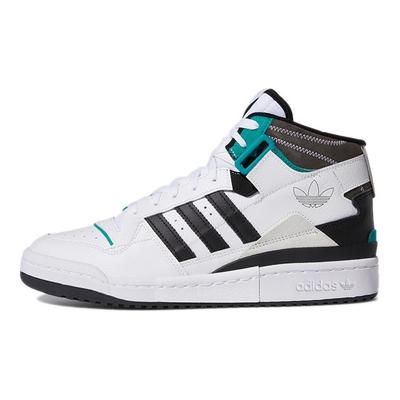 Forum Exhibit Mid Biało-Czarny Unisex Sneakers Obuwie-Biały Rdzeń-Czarny Zielony H01921