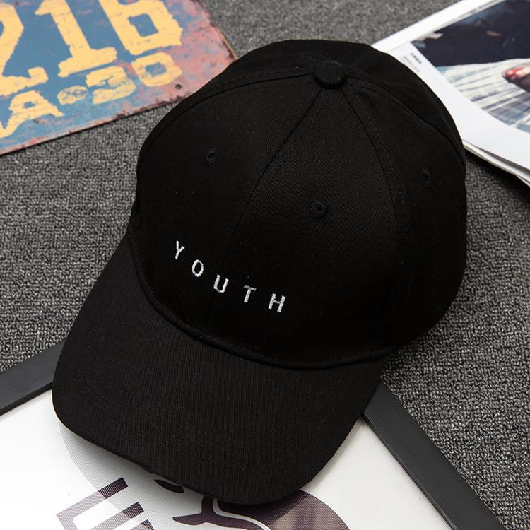 Hat Men'S And Women'S Side Embroidery Love Letter A Baseball Cap, Spring And Summer Outdoor Leisure Curved Brim Cap