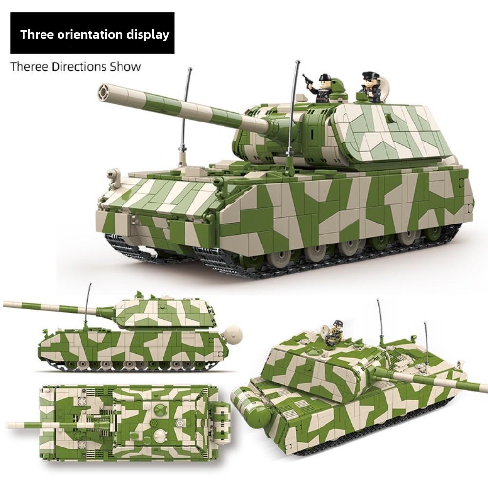 Tank Building Block Model Compatible Lego Small Particle Figurine Boy Toy