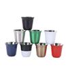 304 Stainless Steel Double-Layer Insulated Portable Beer & Coffee Cup – Anti-Scald, Solid Color, Mini Size for Outdoor Use