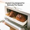 Teranuvo BALMUDA Toaster Oven Compatible Silicone Deep Square Plate Toaster and Microwave SILICONE OVEN White Tray, Heat-Resistant Tray, [BALMUDA