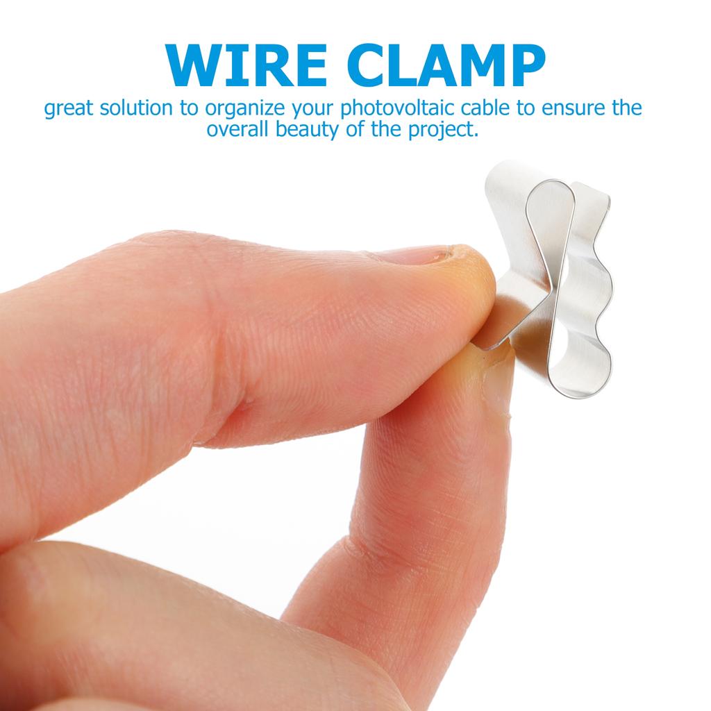 50 buc Clip Cablu Panou Solar Oțel Inoxidabil Clipuri Profesionale Cablu PV Organizator Cleme de Fixare Cablu