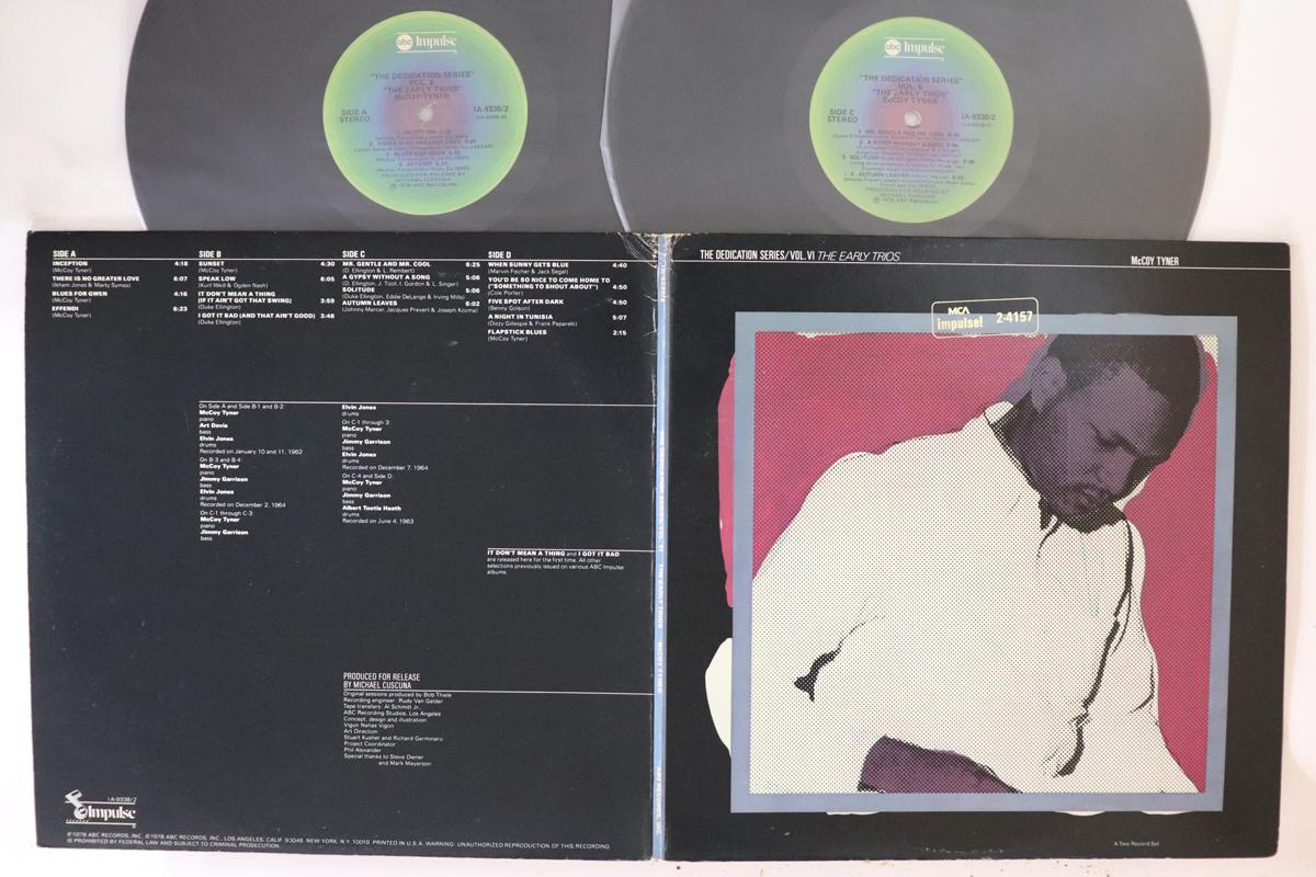 

LP Record MCCOY TYNER Early Trios IA93382 ABC IMPULSE 1978 US Jazz Used