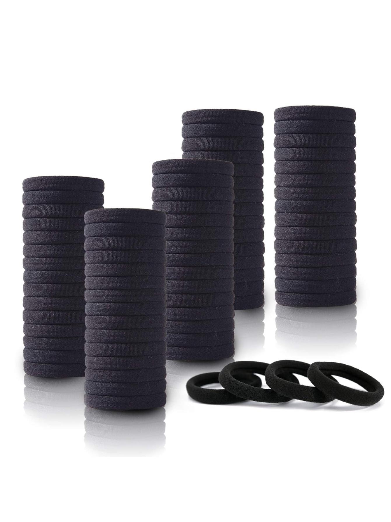 

Seamless Elastic Hair Ties 100 Pcs, Durable & Stretchy, 1.58 Inch for Ponytail & Bun, Suitable for All Occasions, Value Pack 100PC