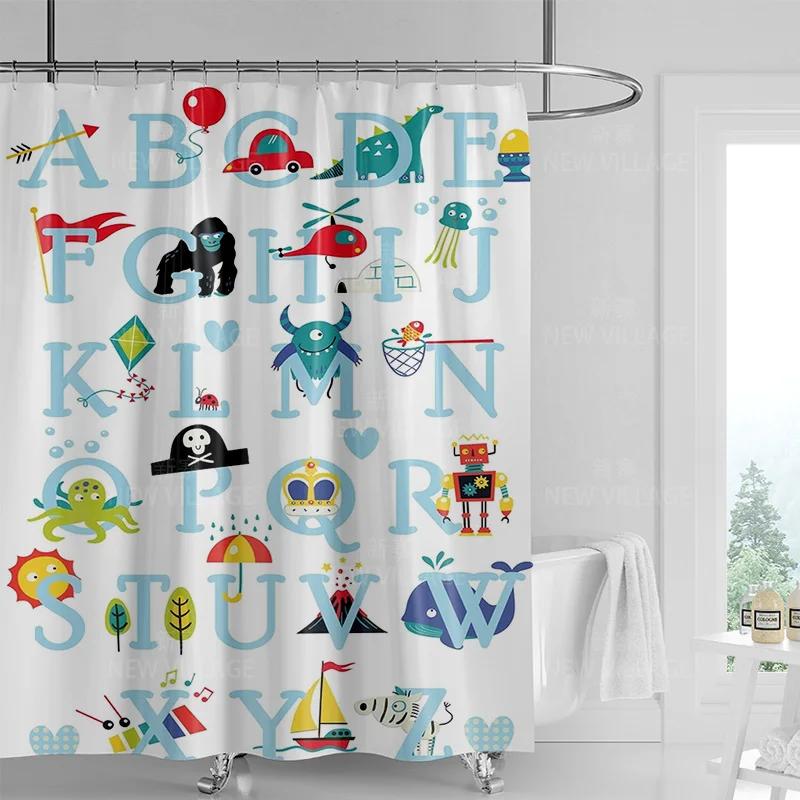 White Shower Curtain with Inspiring Quote for Bathroom Decor Perfect Gift Idea