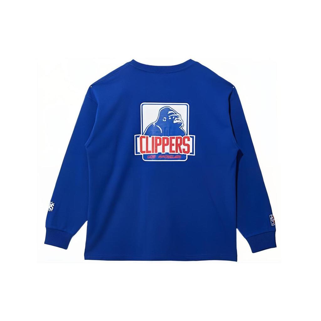 New Era SS22 Solid Color Logo Print American Sweatshirt Unisex Sweatshirt Blue 13134292