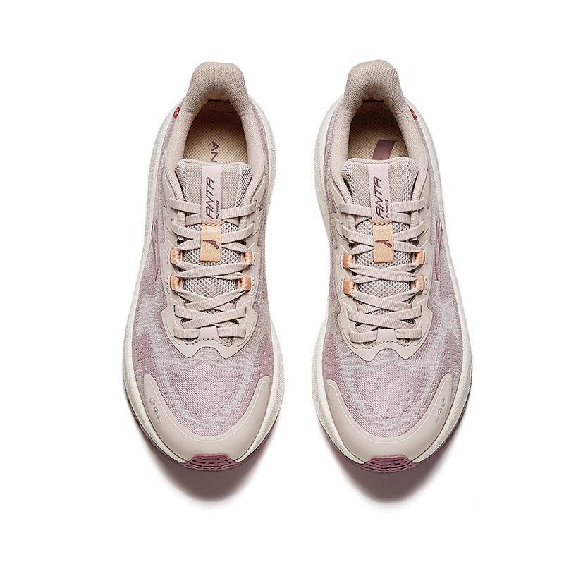 Anta Rocket 5.0 Cushioning Rebound Durable Non-Slip Low-Top Nitrogen Technology Training Running Shoes Women Sneaker Purple Gray 922445503-3