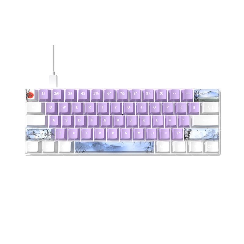 61-Key Mechanical Mini Keyboard for Gaming & Office - Blue, Black, Brown, Red Switches