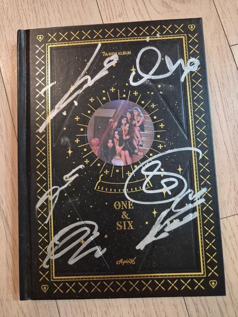 ONE & SIX Apink Signed Album Mubai Used