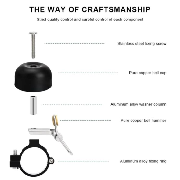 Mountain Bike Horn Loud Crisps Clear Sound Bicycles Bells Cycling Horn Bike Handlebars Bells for Handlebars 22.2-28mm