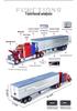1:24 Peterbilt 389 Alloy Semi-Truck Model with Pull-back, Sound, and Light Features