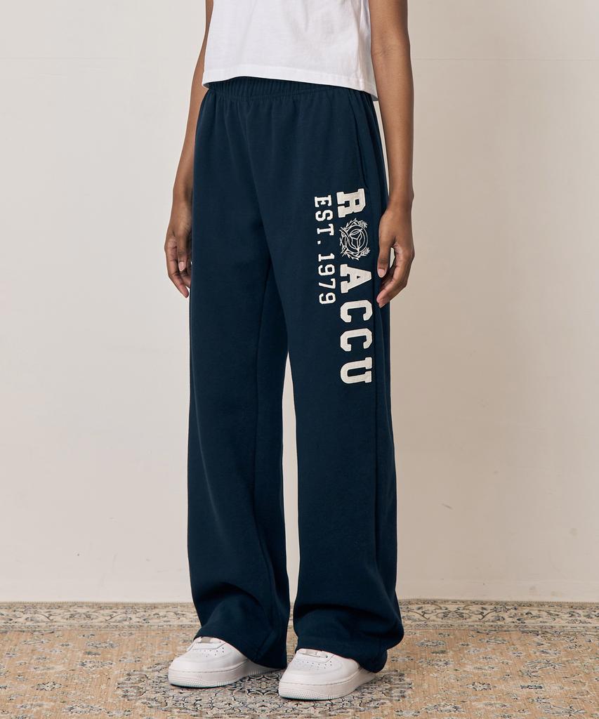 TAKEASY Women'S Applique Wide Pants (Navy)