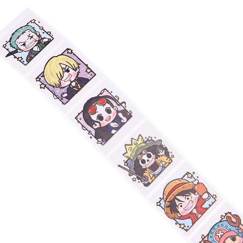 500 de bucăți autocolante de bandă dintr-o bucată de desene animate pentru tot volumul anime autocolante decorative creative de etanșare autocolante de perete autocolante role