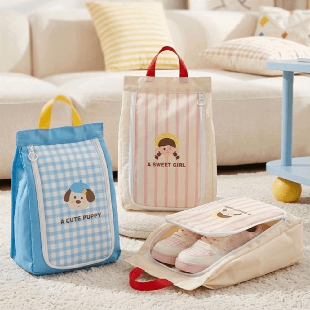 Cartoon Shoe Storage Bag Separate Storage Handheld Shoe Bag Double Layer Shoe Bag Business Trip
