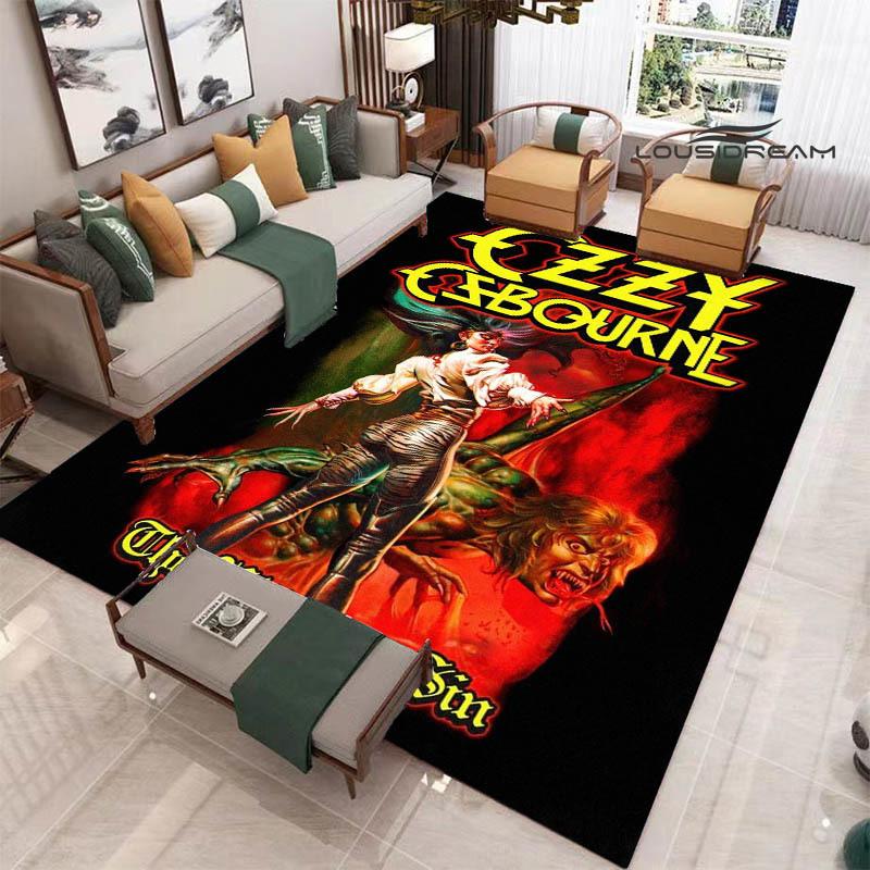 Ozzy osbourne printed carpet Living room bedroom non-slip carpets Yoga mat door mat Outdoor carpet kawaii rug birthday gift