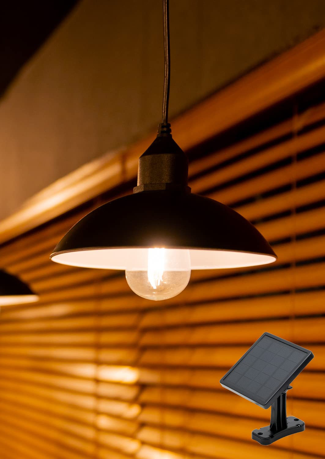 

HAPPYJOINT Силера Садовый солнечный теплый белый свет, Подвесной, 3м, Водонепроницаемый, Уличный, Яркий,