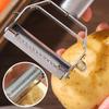 1PSC Stainless Steel Dual-Head Grater Multi-Functional Slicer Peeler Fruit Peeler Potato Shredder Cucumber Grater