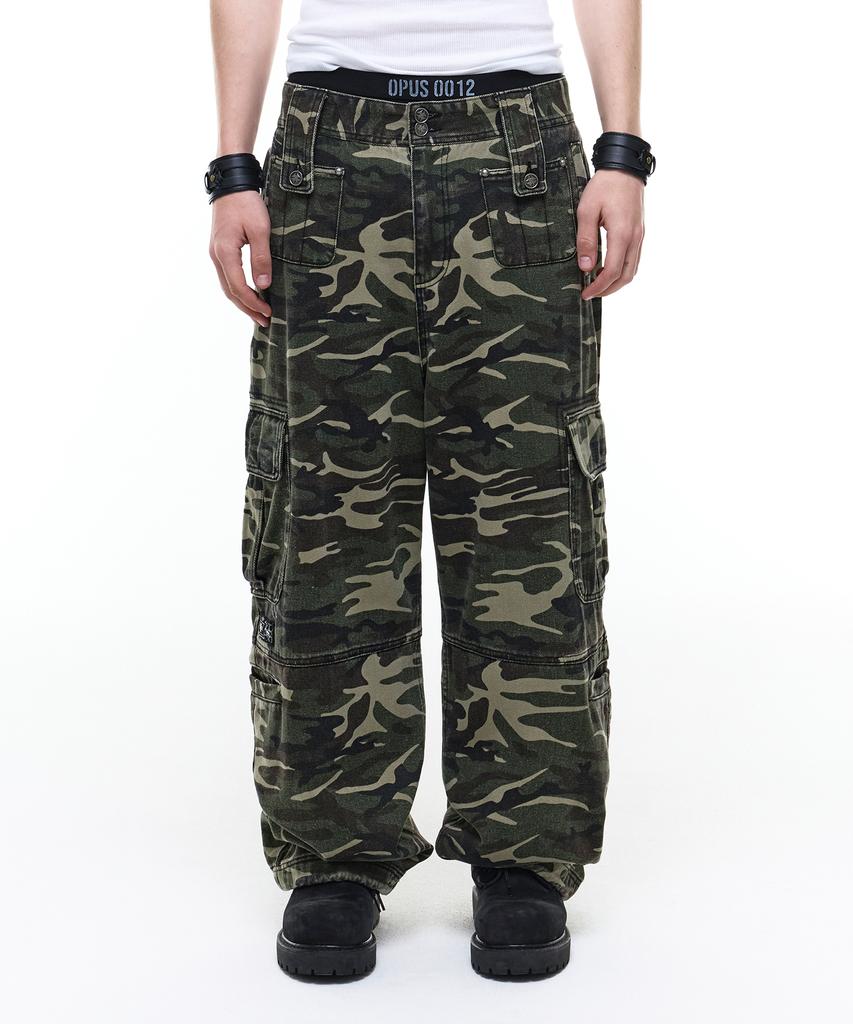 Opeoseu0012 Op. 08 Liquid Cargo Pants Camo