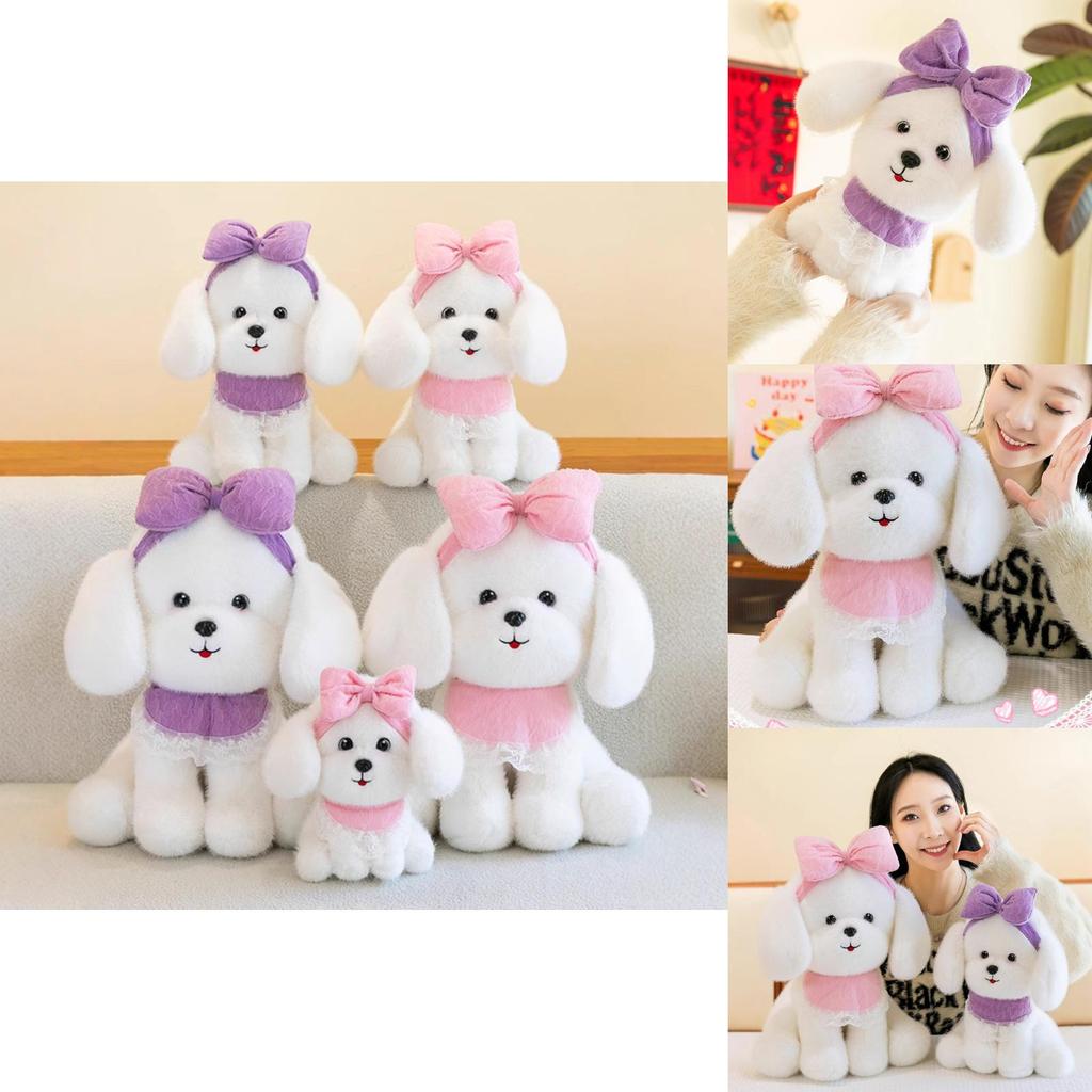 Princess Teddy Dog Plush Toy With Long Ears Soft Pp Cotton Stuffed Animal For Teen Girls