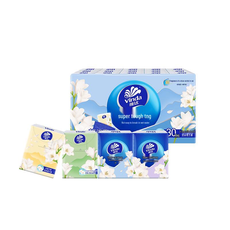 Vinda Ultra-Tough Scented Pocket Tissues