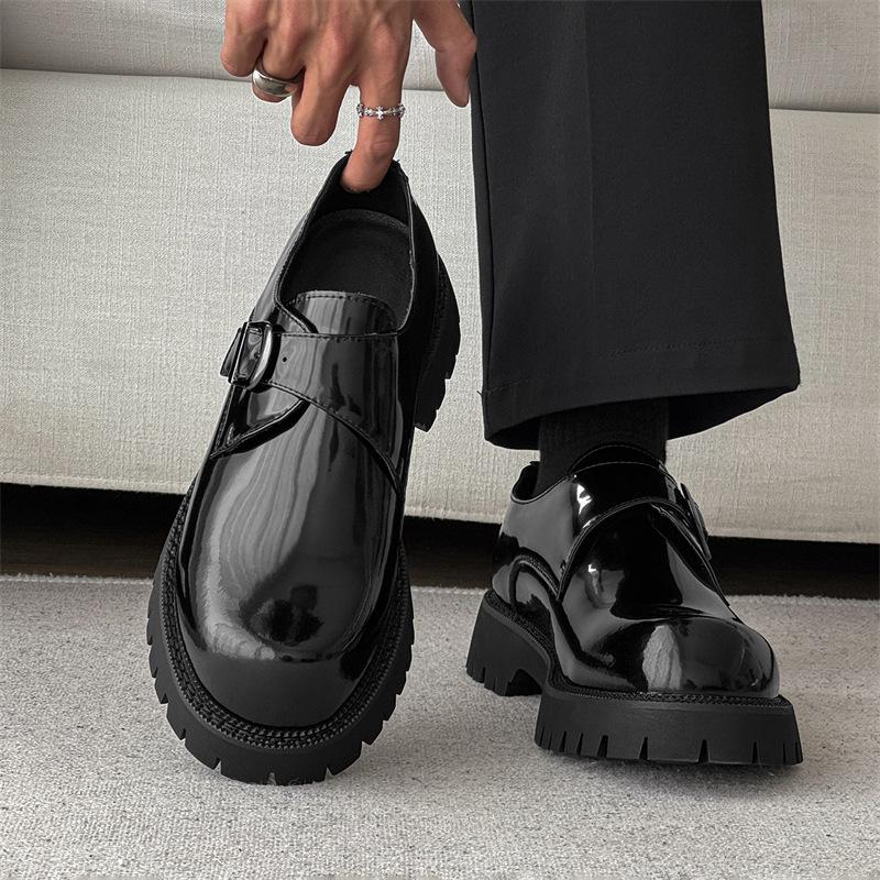 

Men s Casual Business Leather Shoes High Quality Formal Wedding Shoes Mens Classic Patent Leather Oxford Shoes Zapatillas Hombre 38 чёрный