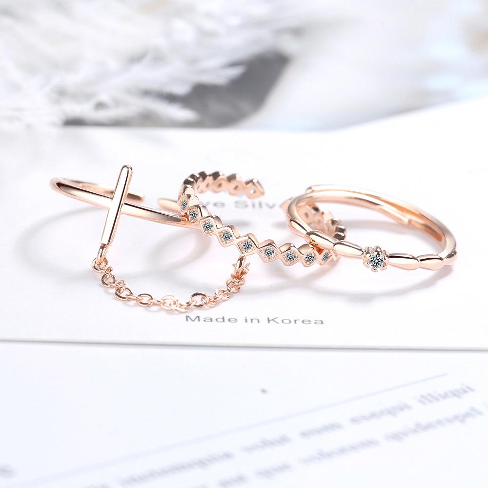 New  925 Sterling Silver Ring open Adjustable Fashion Exquisite Student Girlfriend Women Jewelry Accessories Wedding Party