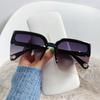 Oversized Sunglasses for Women Men Vintage Square Rimless UV400 Protection Luxury Brand Fashion Shades