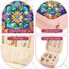 Schmuck-Organizer für Diamantmalerei mit Mandala-Muster, PU, speziell geformte Aufbewahrungsbox für 5D-Diamantmalerei zum Selbermachen für Halsketten und Ohrringe