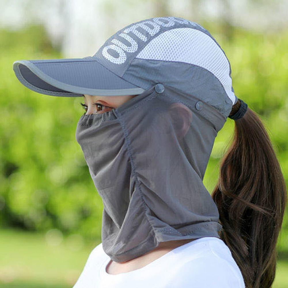 Sun Hat Sun Protection Hat Quick-dry Hat Face Cover Cap Cooling Wide Brim Baseball Cap Men