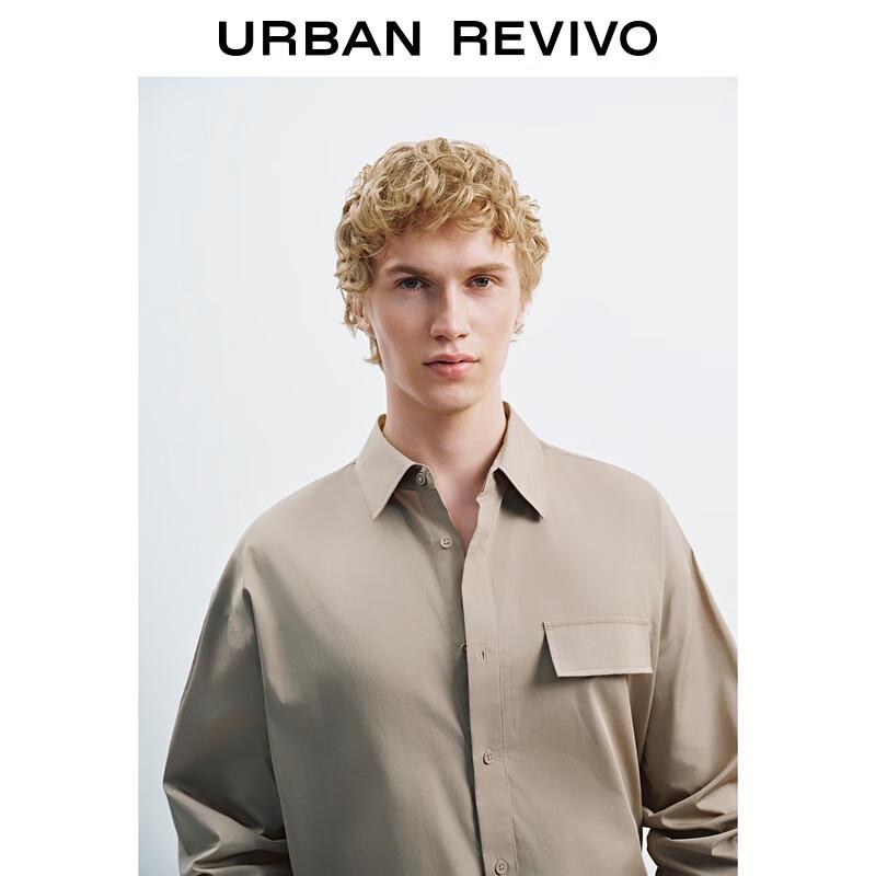 UR Men's 2025 Autumn Loose Long Sleeve Commuter Shirt