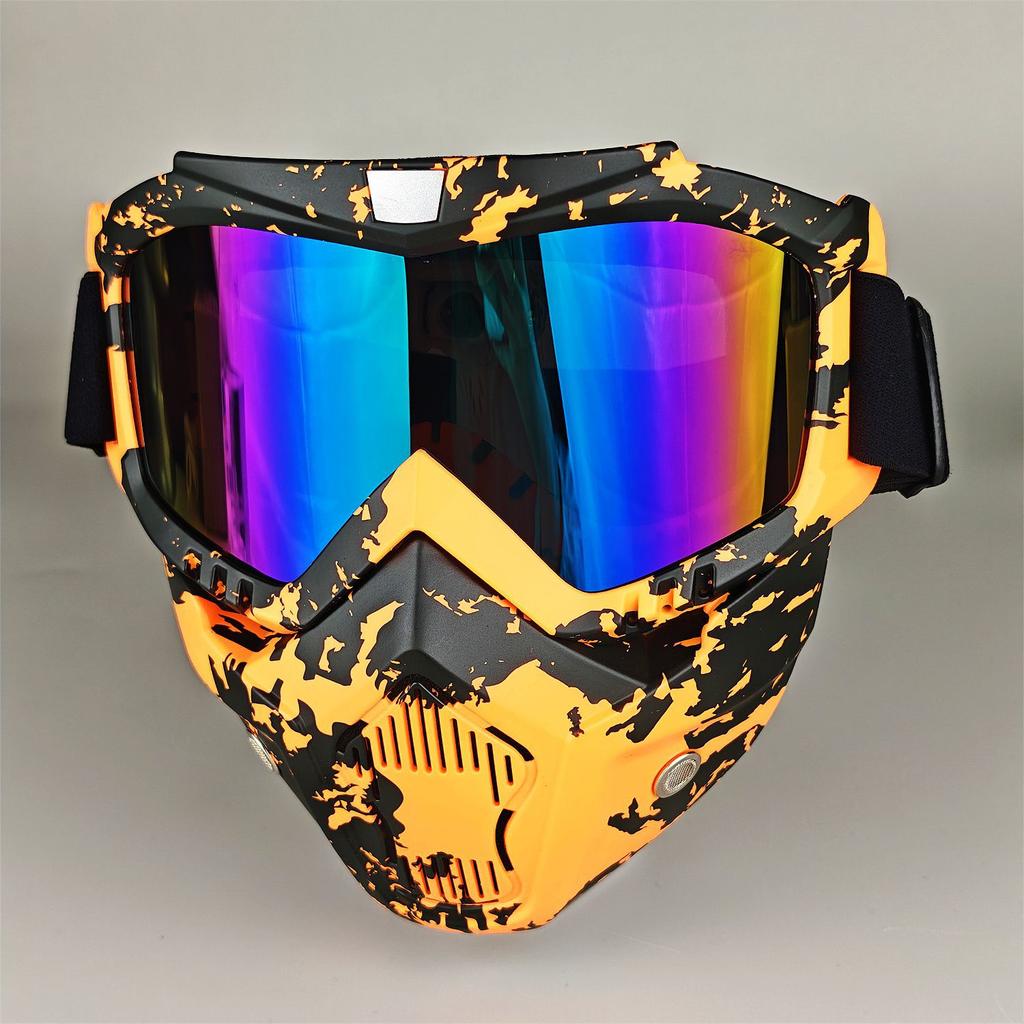 Moto Snow Goggles Mask UV400 Outdoor Riding Men's Windproof Sand Goggles Helmet Mask Mask