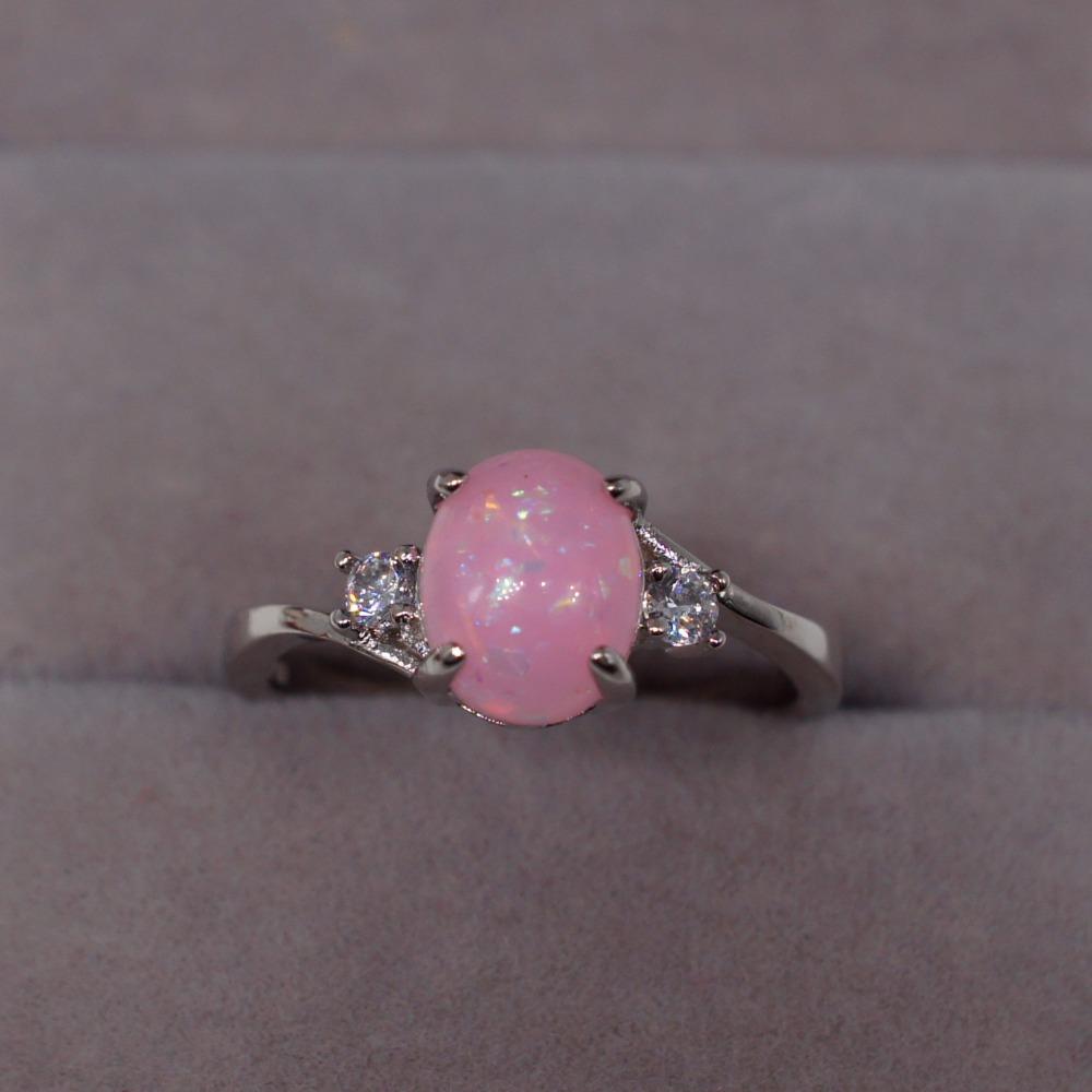 Opal Ring Couple Jewelry Fashion Gemstone Rings for Women Men Stylish Hand Accessories