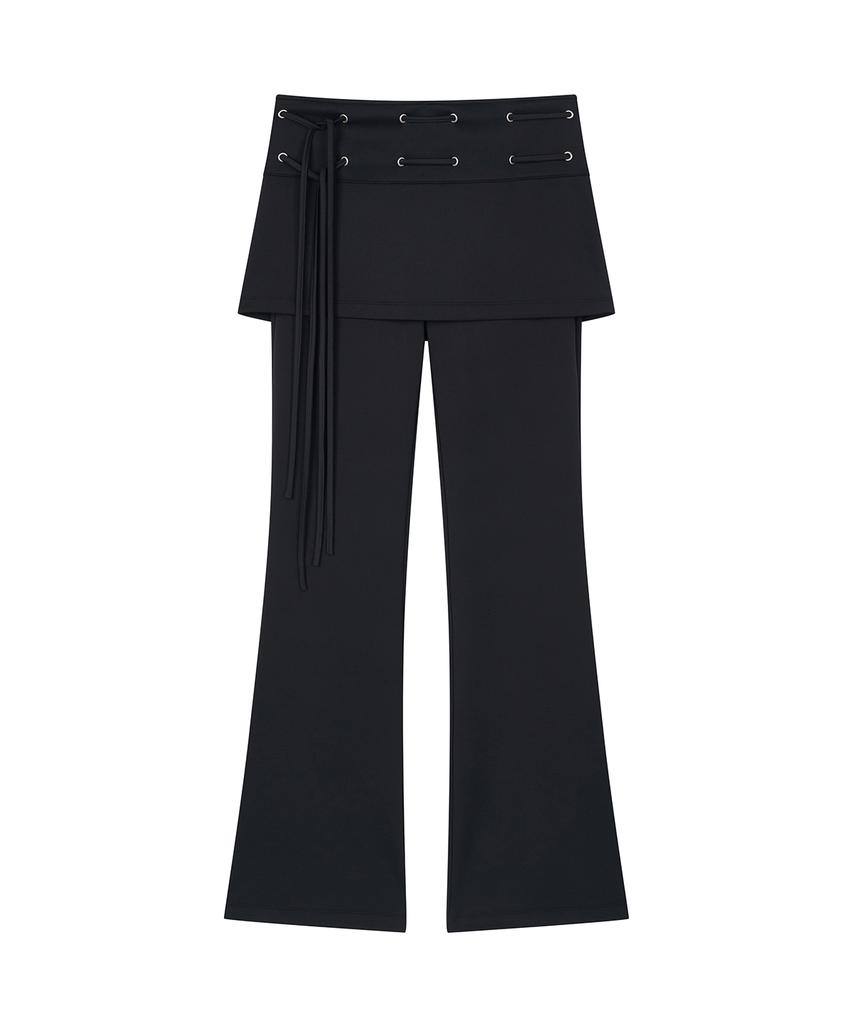 Saendeulig Eyelet Skirt Pants_Black
