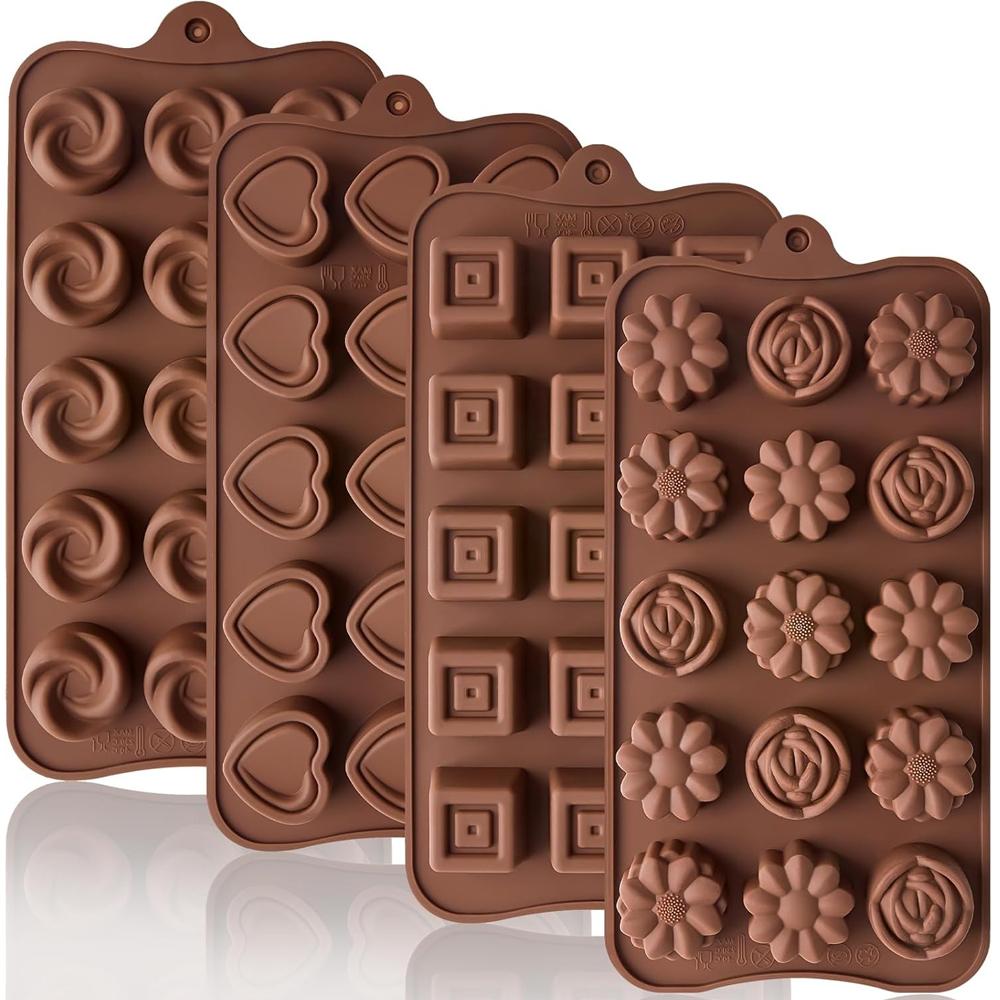 Silicone Molds for Chocolate Non-Stick Chocolate Candy Butter Molds Silicone Chocolate Mold for Delicious Chocolates Baking Tool