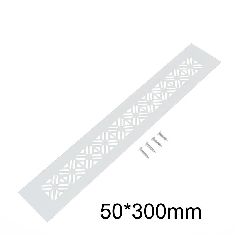 Aluminum Alloy Vents Cover Rectangle 50 Wide Air Vent Decor Louver Breathable Mesh Ventilator Grille Cover
