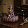 Vintage Style Storage Meditating Witch Jewelry Tray Gothic Resin Decorative Decoration Dish Mysterious Zen Desktop Organizer for Keys Trinkets Room