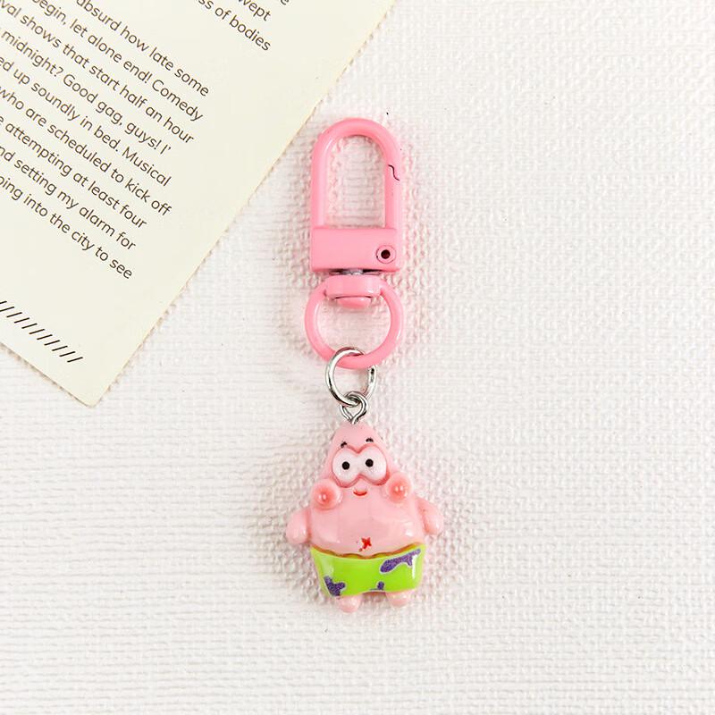 Cartoon Schwamm Schlüsselanhänger Set