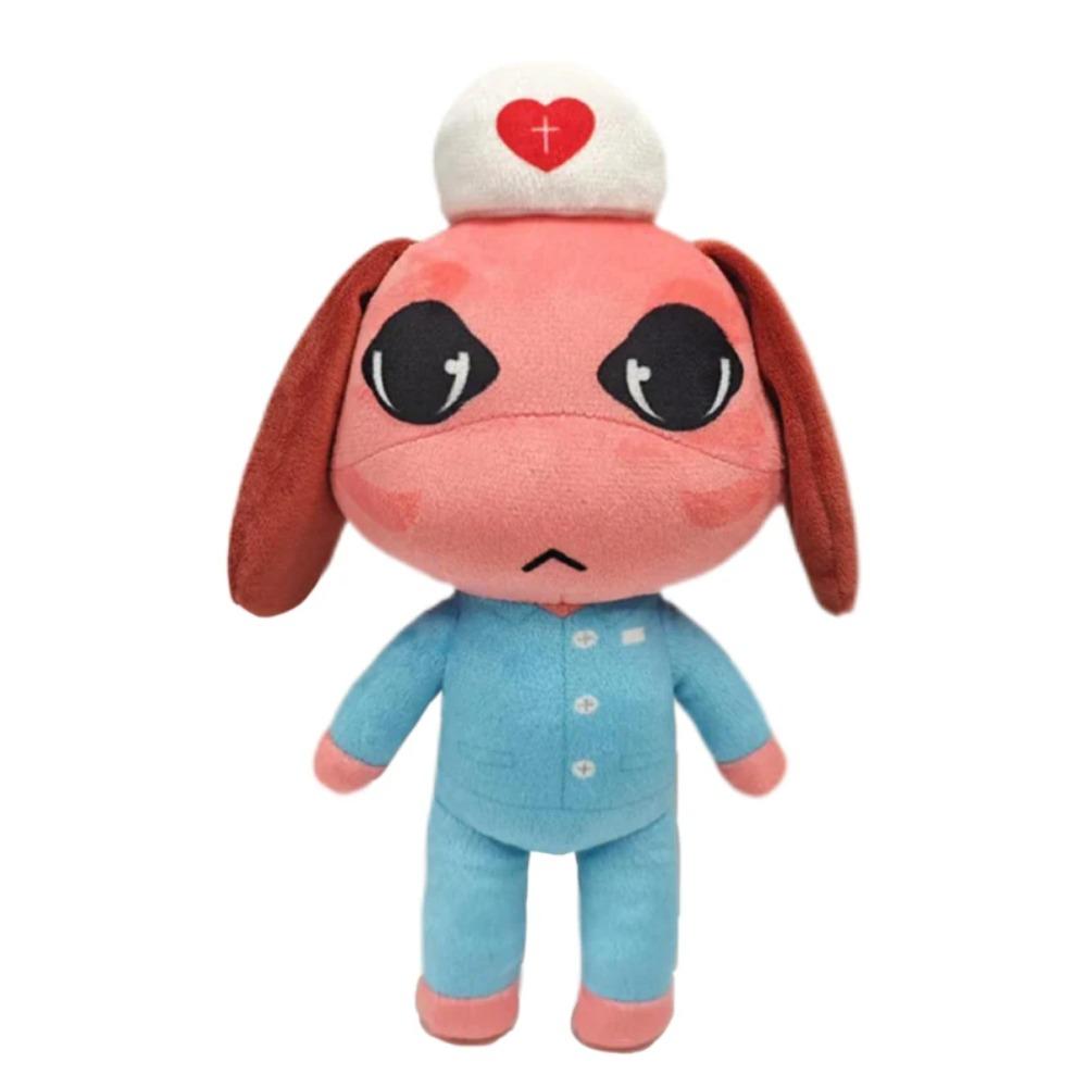 New Horror Animal Hospital Plush Toy Blue Dog Soft Stuffed Cartoon Doll Collectible For Adult Fans Home Decoration Cuddly Gift
