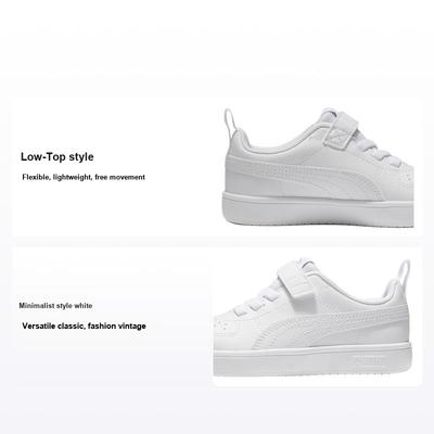 Rickie Retro Casual Low-Top Kids Sneakers Kids Sneakers White 385836-01